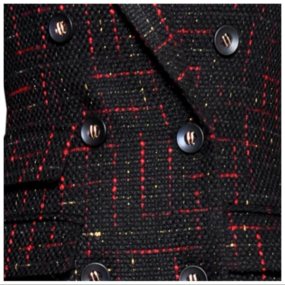 Gorgeous Fur Trim Tweed Long Jacket The Iphigenyah - Picture 8 of 12